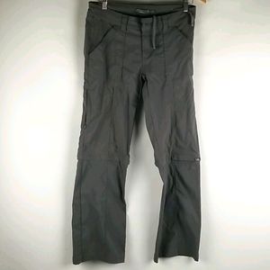 Prana Gray Convertible Halle Hiking Pants Size 6